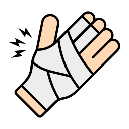 gebrochene hand icon