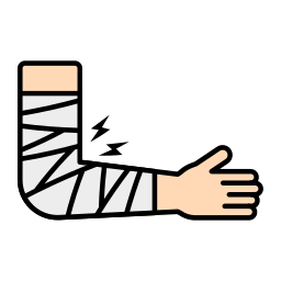 brazo roto icono