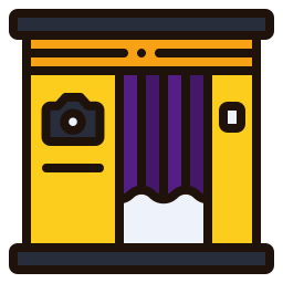 cabina de fotos icono