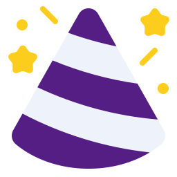 sombrero de fiesta icono