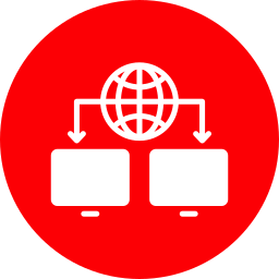 la mise en réseau Icône