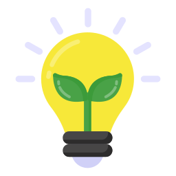 Eco bulb icon