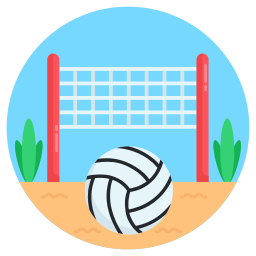 strand volleybal icoon
