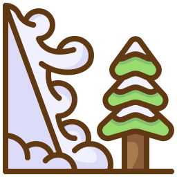 Snow avalanche icon