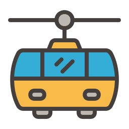 Cable car cabin icon