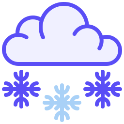 opady śniegu ikona