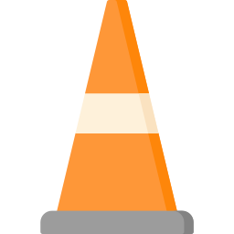 Traffic cone icon