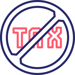 No tax icon