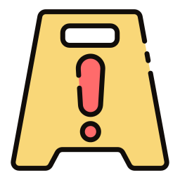 Caution sign icon