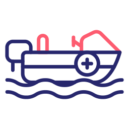 Спасательная лодка иконка