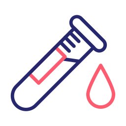 Blood analysis icon