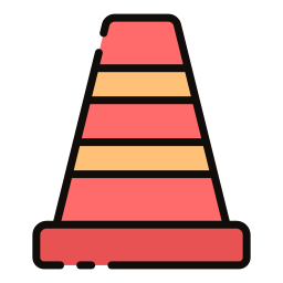 Traffic cone icon