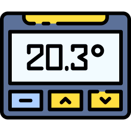 controllo della temperatura icona