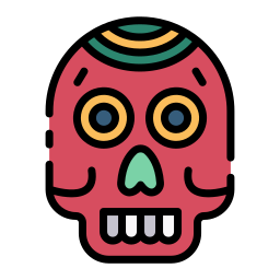 Мексиканский череп иконка