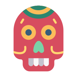 calavera mexicana icono