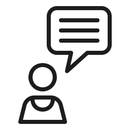 Speech bubble icon