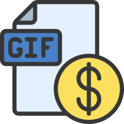 Gif file format icon