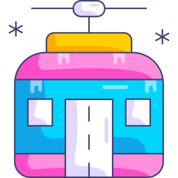 cabina de teleférico icono