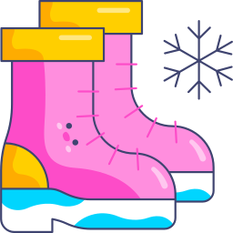 Winter shoes icon