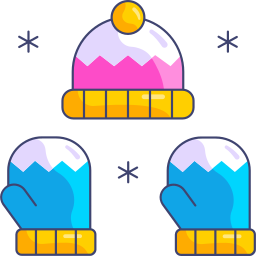 Winter clothes icon