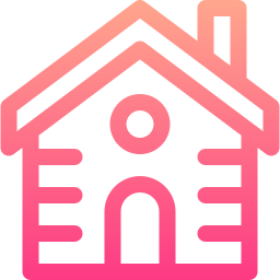 Wooden house icon