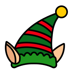 cappello da elfo icona
