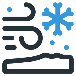 Snow storm icon