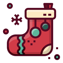 Christmas sock icon