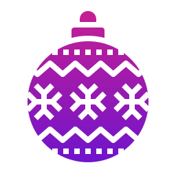 Christmas ball icon