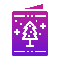 Christmas card icon