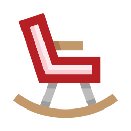 Rocking chair icon