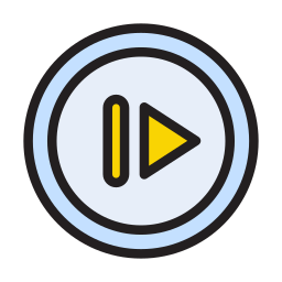 botón de avance icono