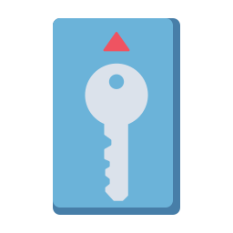 klucz hotelowy ikona