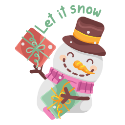 Snowman sticker