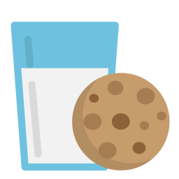 Печенье и молоко иконка