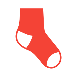 Winter socks icon