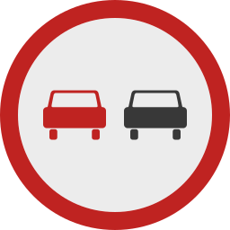 No overtaking icon