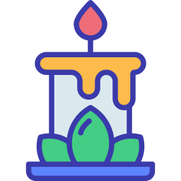 Aromatic candle icon