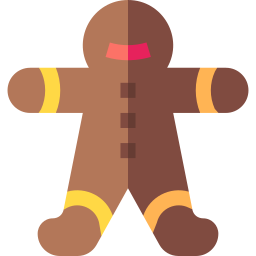 boneco de gengibre Ícone