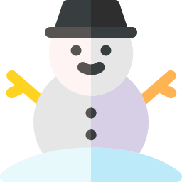 monigote de nieve icono