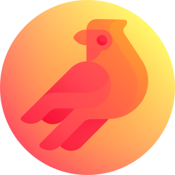 Кардинальная птица иконка