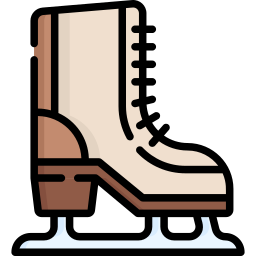 Ice skating shoes icon