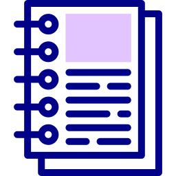 bloc notes icona