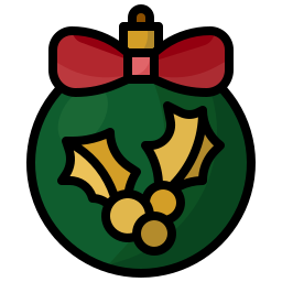 Christmas ball icon