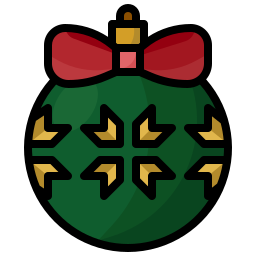 Christmas ball icon