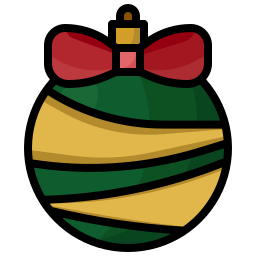 Christmas ball icon