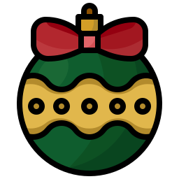 Christmas ball icon