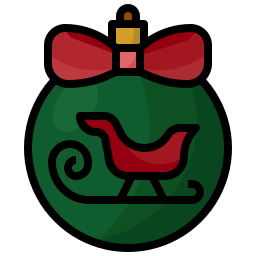 bola navideña icono