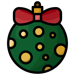 Christmas ball icon