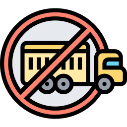 proibido caminhões Ícone